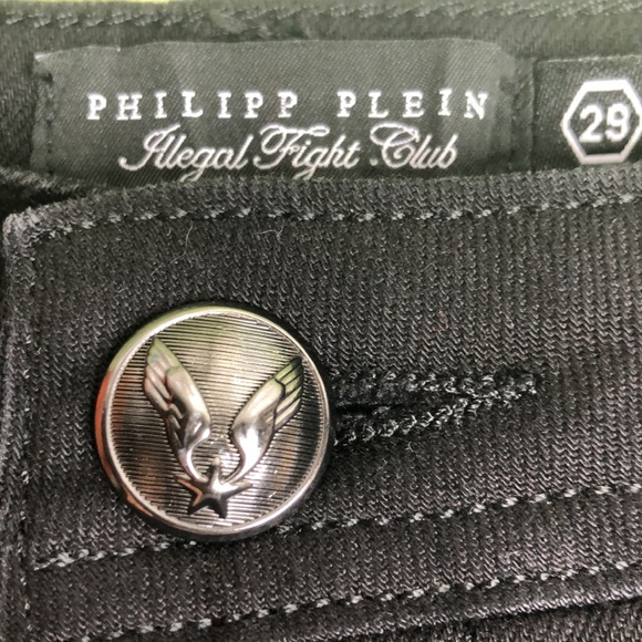 PHILIPP PLEIN MISS HIGH WAIST JEGGING LOGO STRIPES - Picture 11 of 16